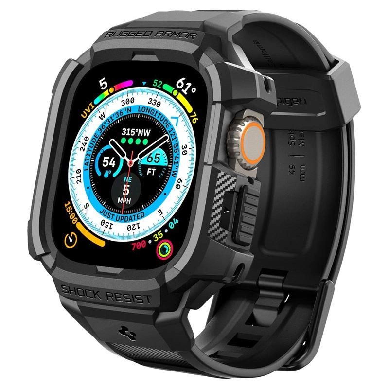 [RETURNED ITEM] Spigen RUGGED ARMOR "PRO" Apple Watch ULTRA (49MM) BLACKeng