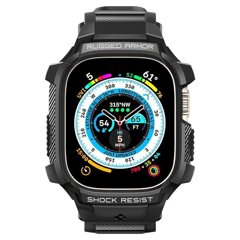 [RETURNED ITEM] Spigen RUGGED ARMOR "PRO" Apple Watch ULTRA (49MM) BLACKeng