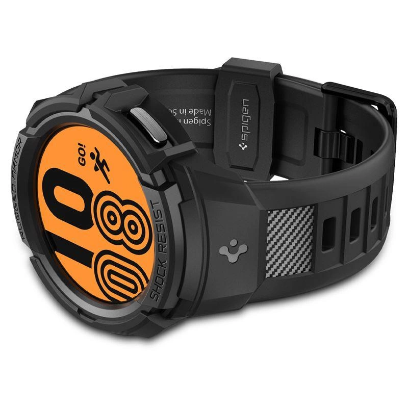 Spigen Rugged Armor Pro case with strap for Samsung Galaxy Watch 5 Pro (45 mm) - blackeng