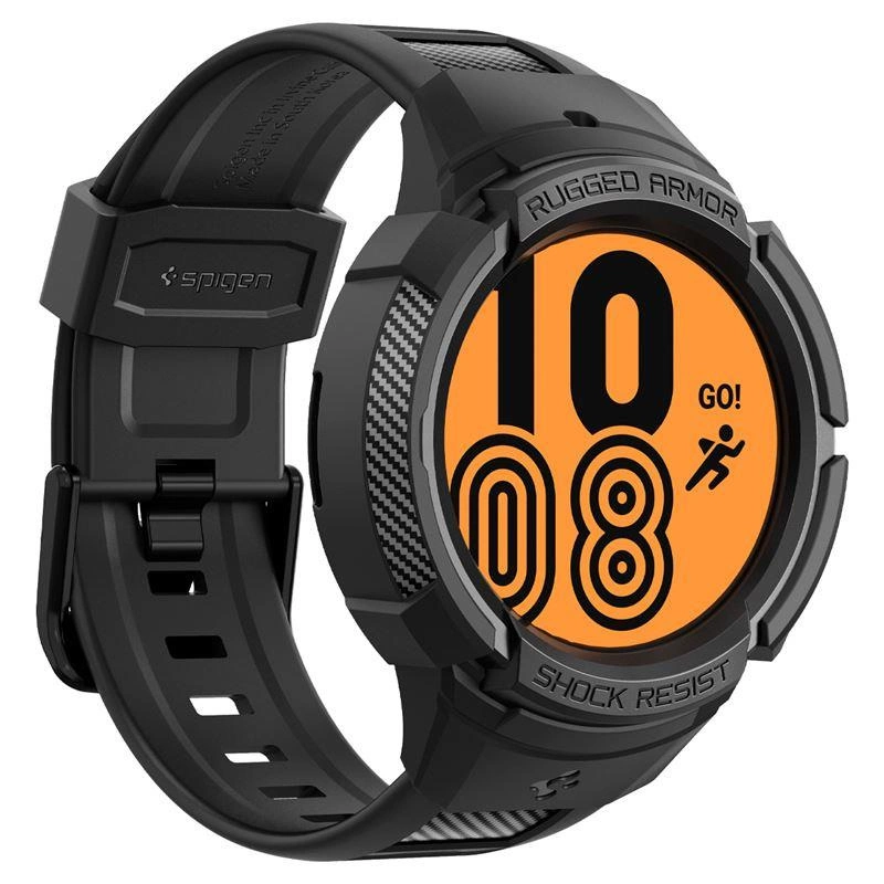 Spigen Rugged Armor Pro case with strap for Samsung Galaxy Watch 5 Pro (45 mm) - blackeng