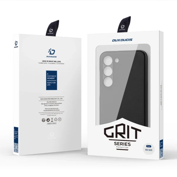 [RETURNED ITEM] Dux Ducis Grit case for Samsung Galaxy S23 elegant case made of artificial leather blackeng