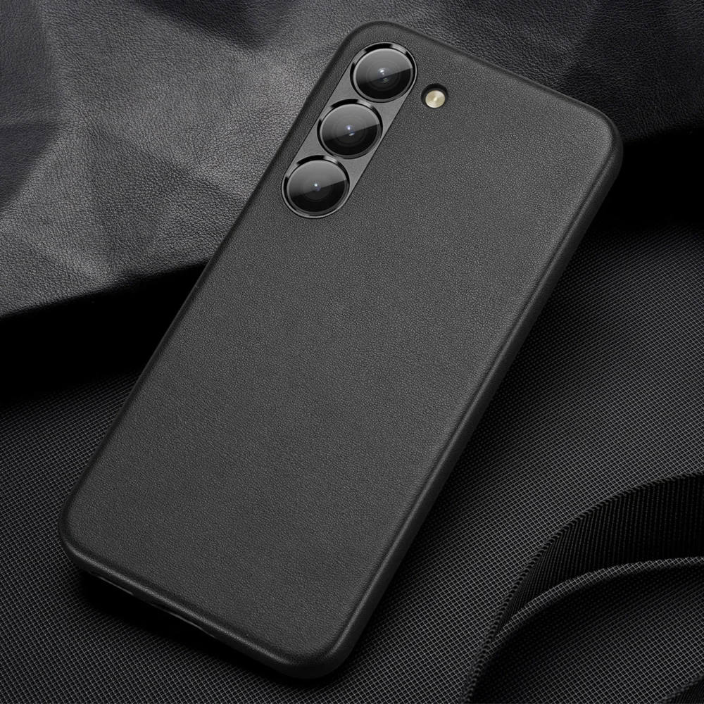 [RETURNED ITEM] Dux Ducis Grit case for Samsung Galaxy S23 elegant case made of artificial leather blackeng