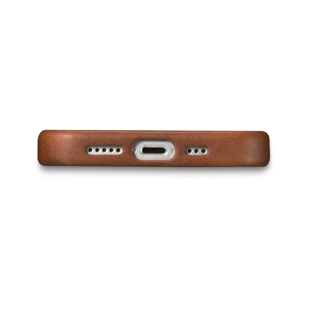 [RETURNED ITEM] iCarer Oil Wax Premium Leather Case magnetic leather case iPhone 14 with MagSafe brown (WMI14220701-RB)eng