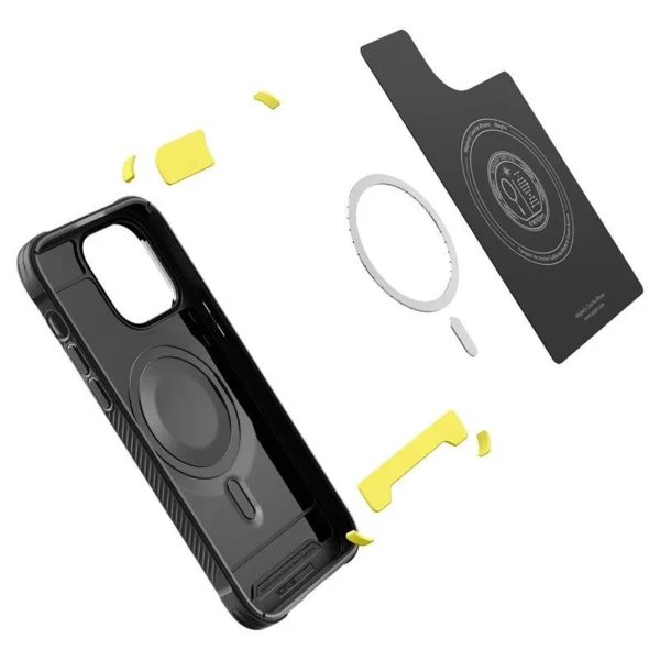 [RETURNED ITEM] Spigen Rugged Armor Mag case with MagSafe for iPhone 14 Pro Max - matte blackeng