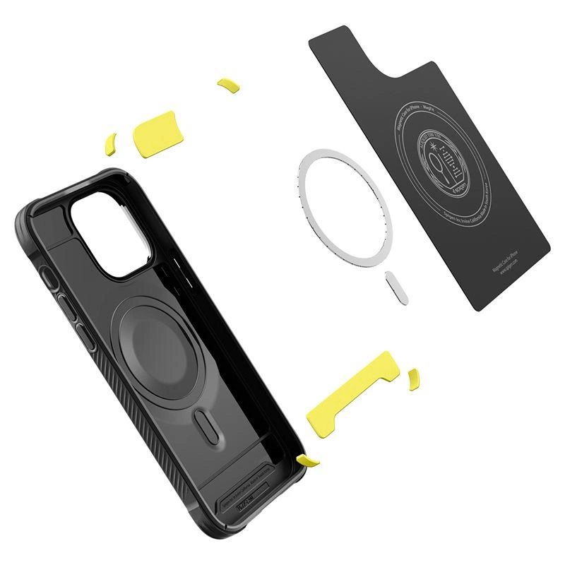 [RETURNED ITEM] Spigen Rugged Armor Mag case with MagSafe for iPhone 14 Pro Max - matte blackeng