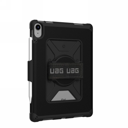 161087_2 UAG Metropolis case for iPad 10.9" 10th generation with Apple Pencil and palm holder - blackeng