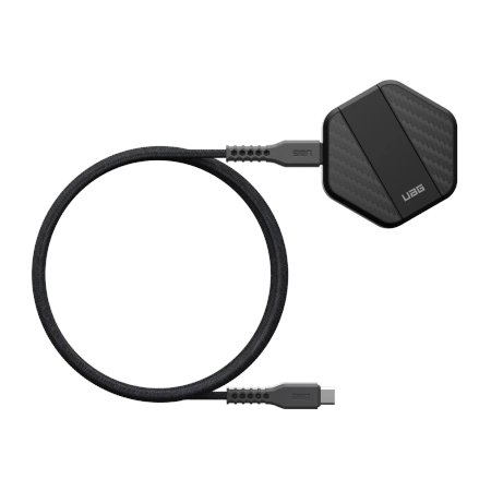 UAG Wireless Charger 15W wireless charger with stand, compatible with MagSafe - black carboneng