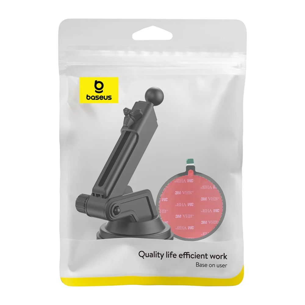 Base with suction cup for the Baseus Milky Way Pro car holder - blackeng