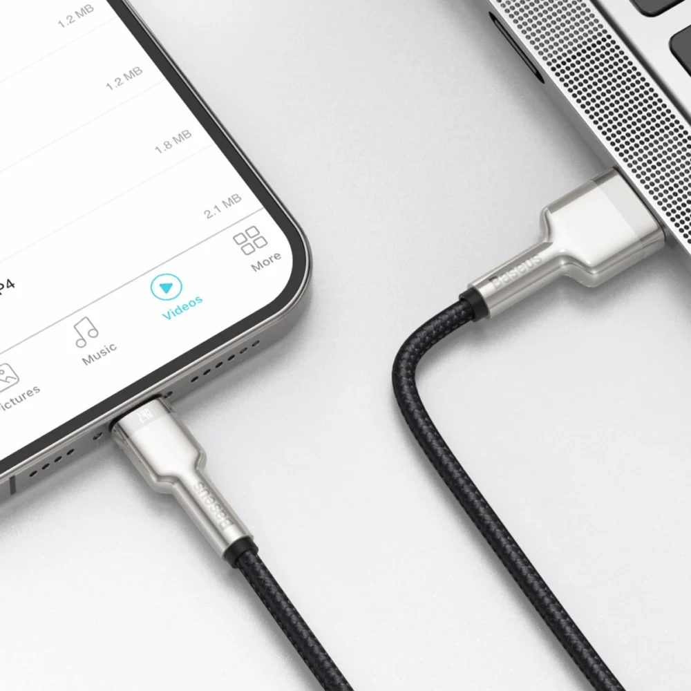 Baseus Cafule Series Metal Data USB-A / Lightning 2.4A cable 1m - blackeng