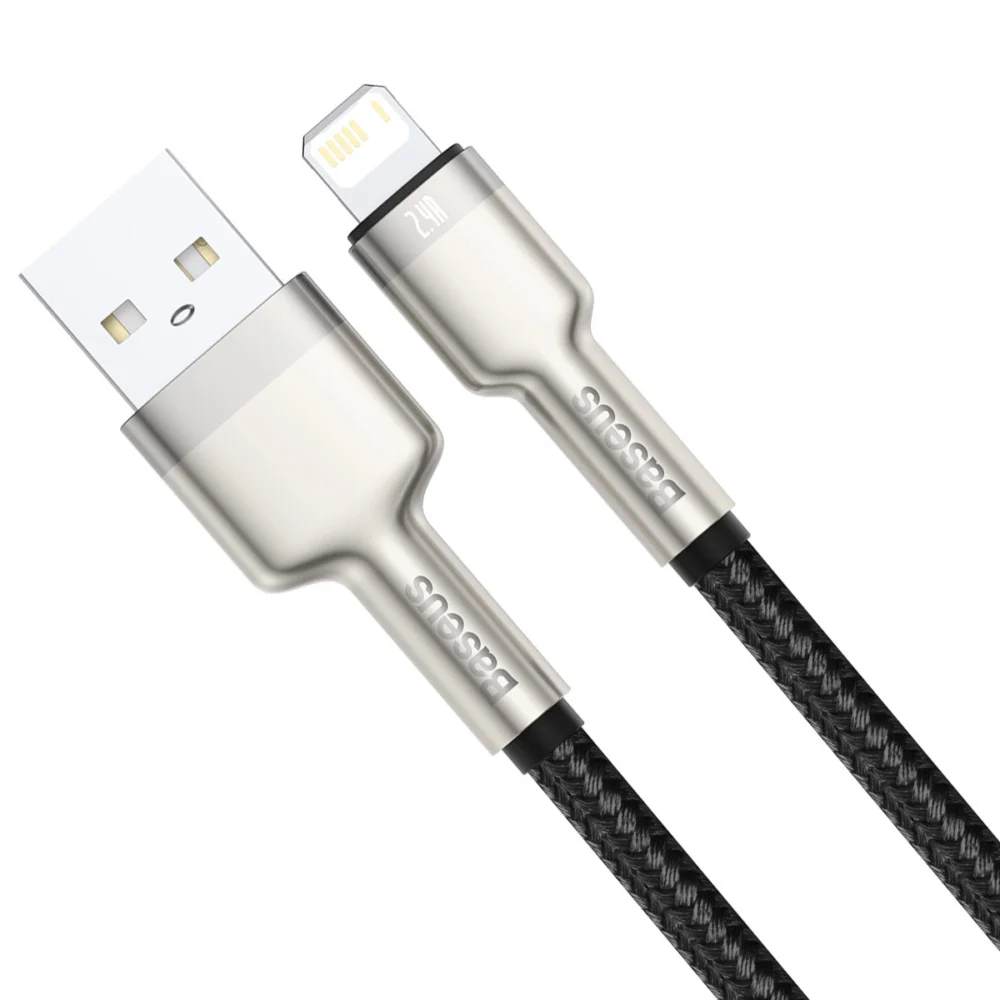 Baseus Cafule Series Metal Data USB-A / Lightning 2.4A cable 1m - blackeng