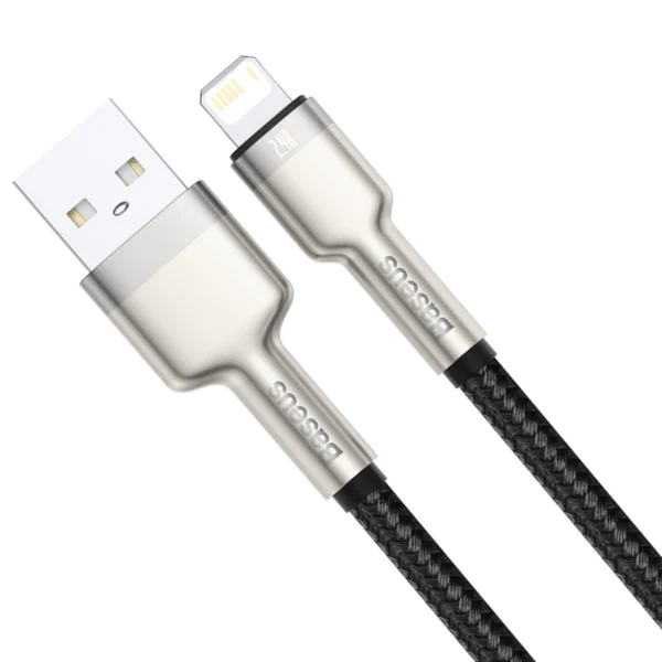 Baseus Cafule Series Metal Data USB-A / Lightning 2.4A cable 1m - blackeng