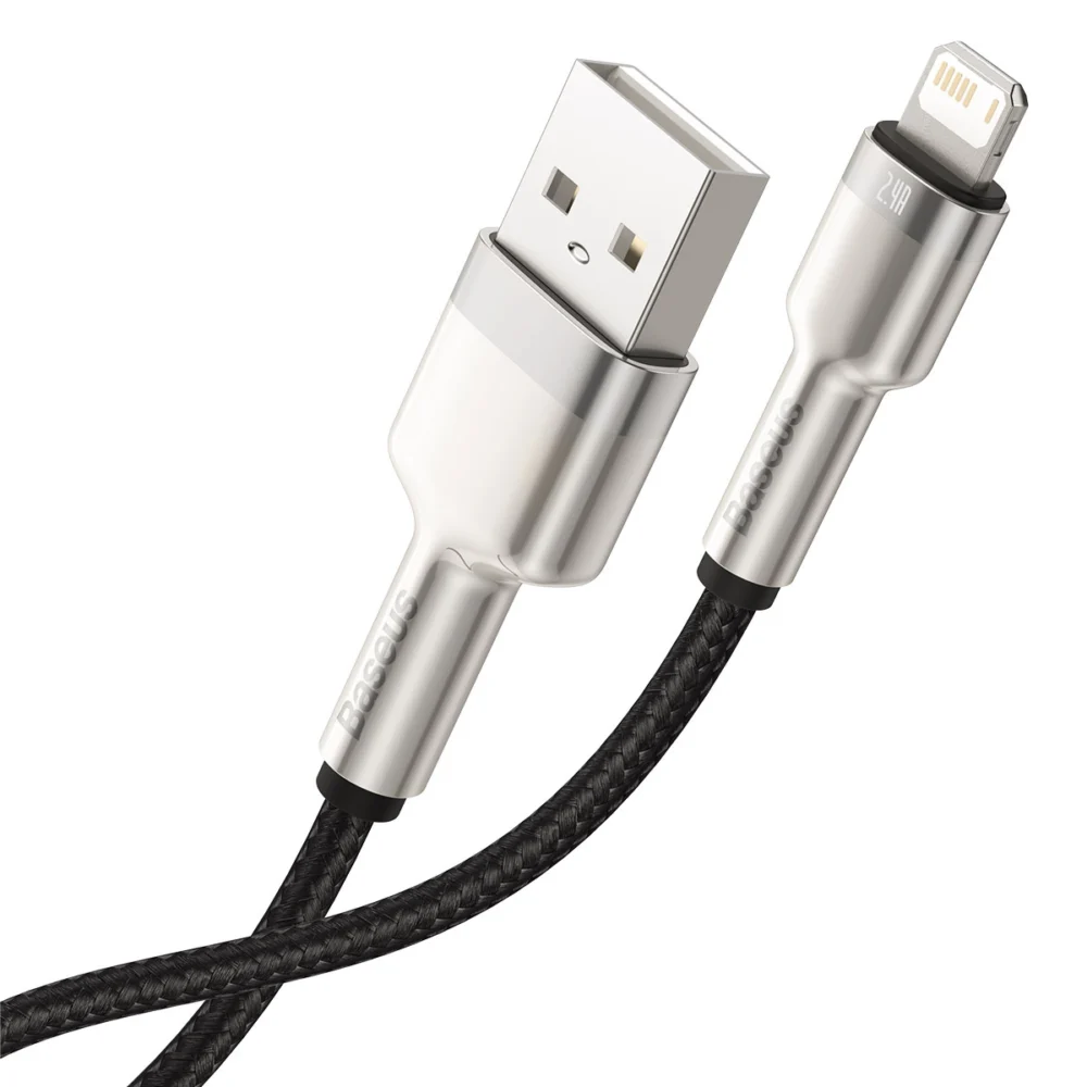 Baseus Cafule Series Metal Data USB-A / Lightning 2.4A cable 1m - blackeng