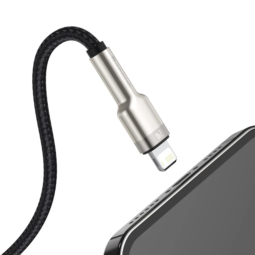 Baseus Cafule Series Metal Data USB-A / Lightning 2.4A cable 1m - blackeng