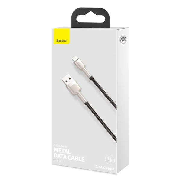 Baseus Cafule Series Metal Data USB-A / Lightning 2.4A cable 1m - blackeng