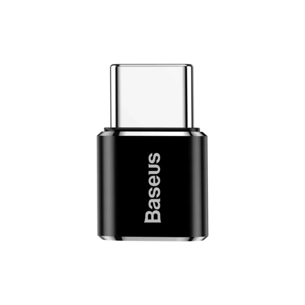 Baseus Mini Micro USB to USB-C adapter - blackeng