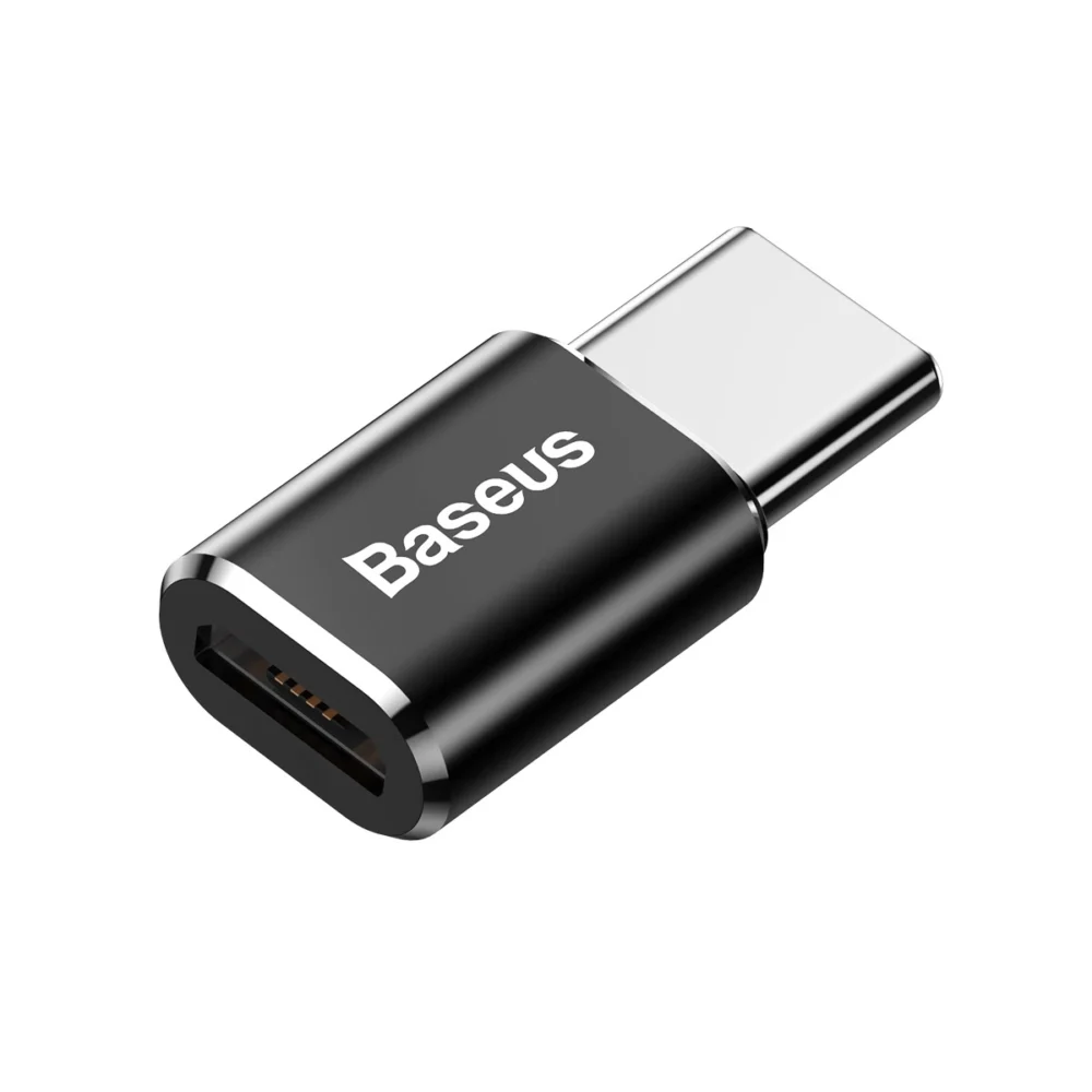 Baseus Mini Micro USB to USB-C adapter - blackeng