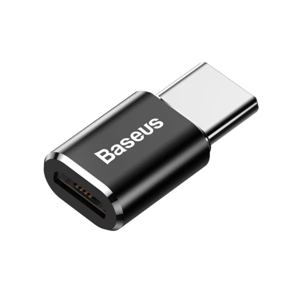 Baseus Mini Micro USB to USB-C adapter - blackeng