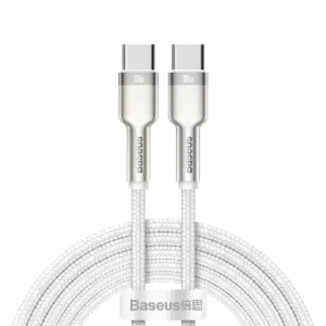 Baseus Cafule Series Metal Data USB-C / USB-C PD QC SCP 100W 5A 1 m cable - whiteeng