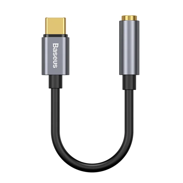 Baseus L54 adapter for USB-C headphones / mini jack 3.5mm DAC 24 bit 48 KHz - grayeng