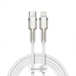 Baseus Cafule Series Metal Data USB-C / Lightning 20W PD cable 1 m - whiteeng