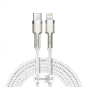 Baseus Cafule Series Metal Data USB-C / Lightning 20W PD cable 2 m - whiteeng