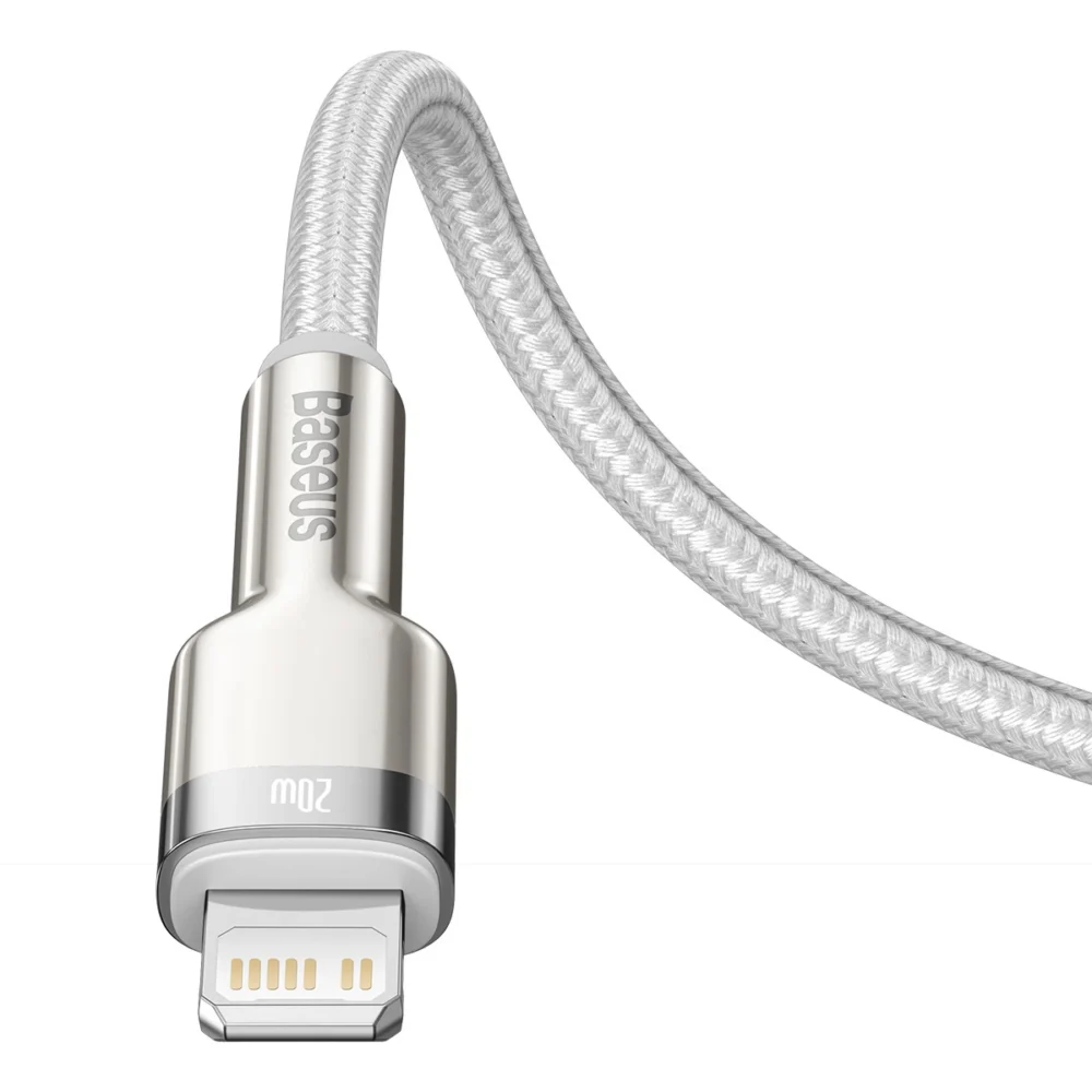 Baseus Cafule Series Metal Data USB-C / Lightning 20W PD cable 2 m - whiteeng