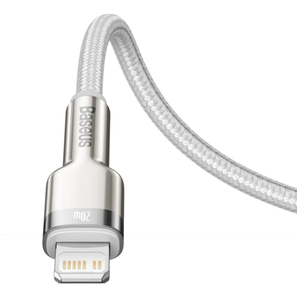 Baseus Cafule Series Metal Data USB-C / Lightning 20W PD cable 2 m - whiteeng