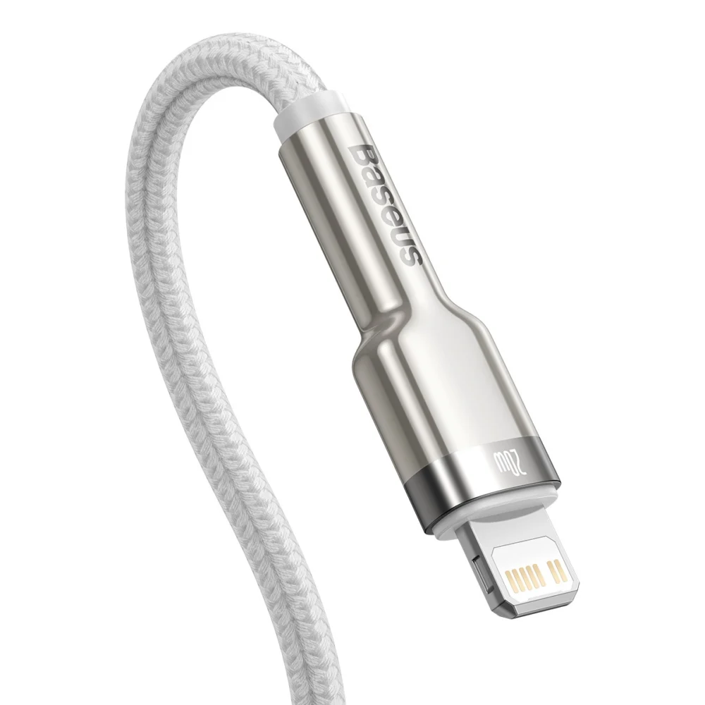 Baseus Cafule Series Metal Data USB-C / Lightning 20W PD cable 2 m - whiteeng