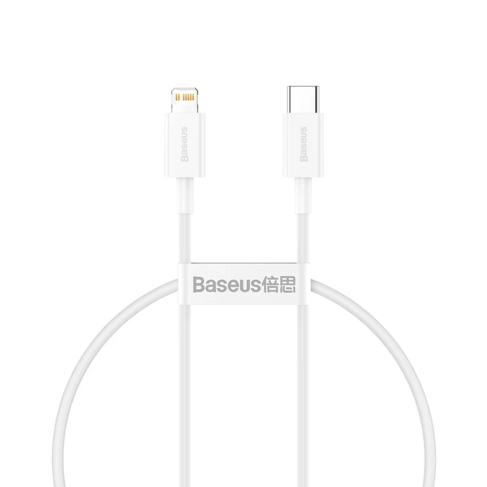 Baseus Superior Series USB-C / Lightning PD 20W 2 m cable - whiteeng