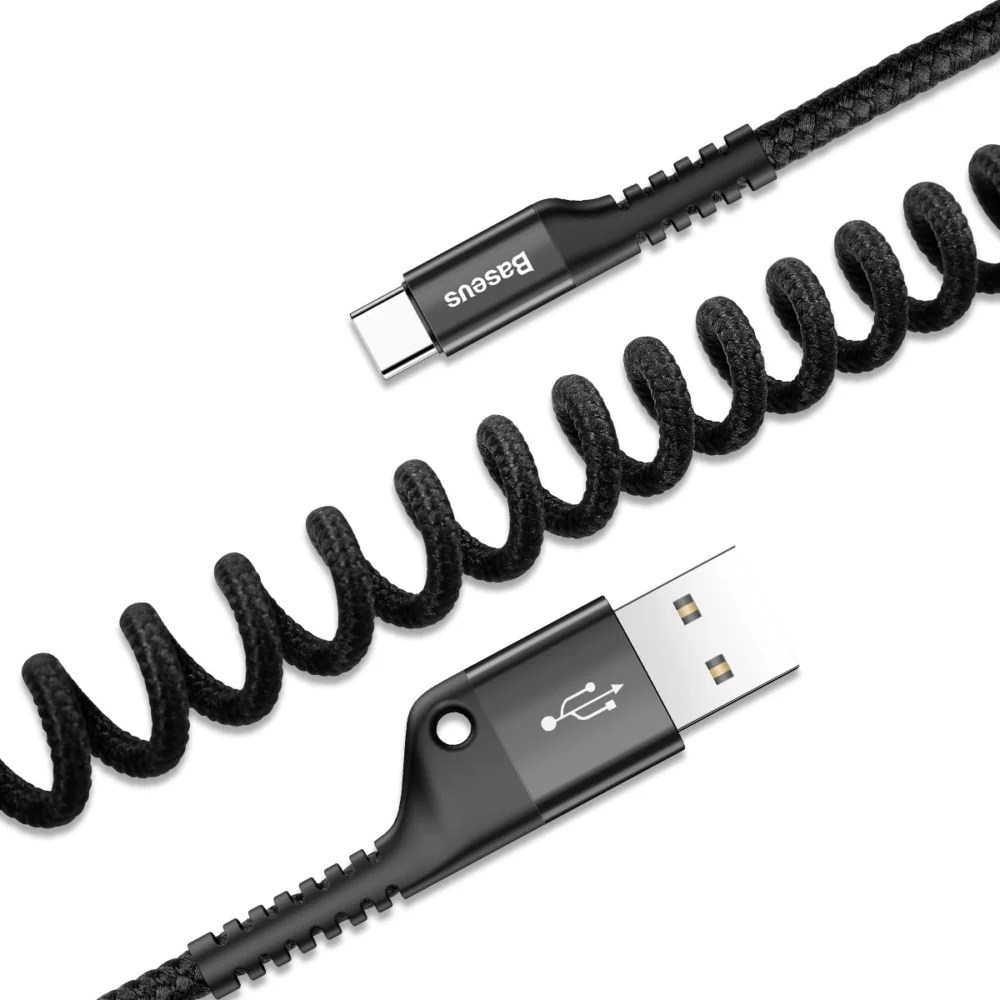 Baseus Fish Eye cable USB-A / USB-C 2A 1m - blackeng