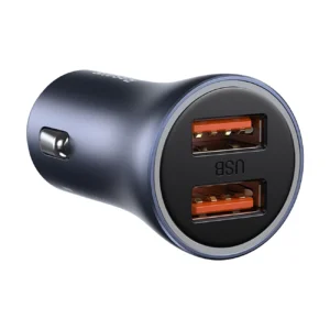 Baseus Golden Contactor Pro 2x USB-A 40W car charger QC SCP FCP AFC - grayeng