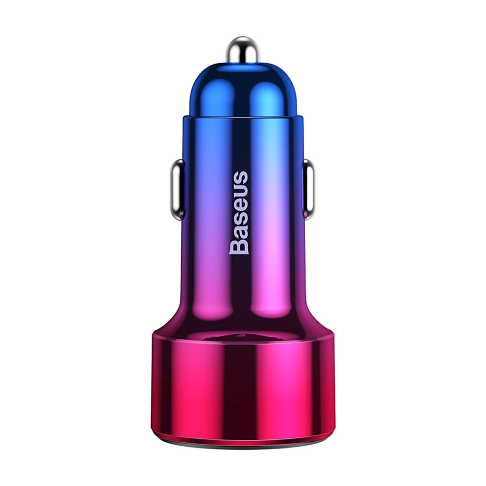 Baseus Magic Series PPS USB-C / USB-A 45W PD QC 5A car charger - pink and blueeng