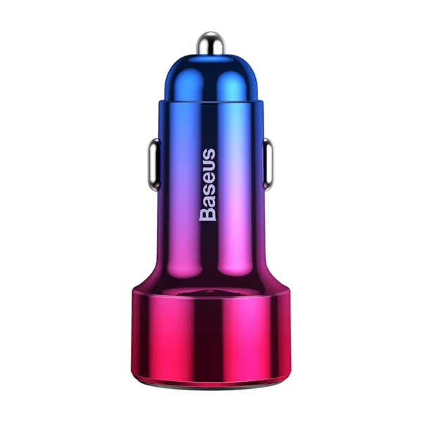 Baseus Magic Series PPS USB-C / USB-A 45W PD QC 5A car charger - pink and blueeng