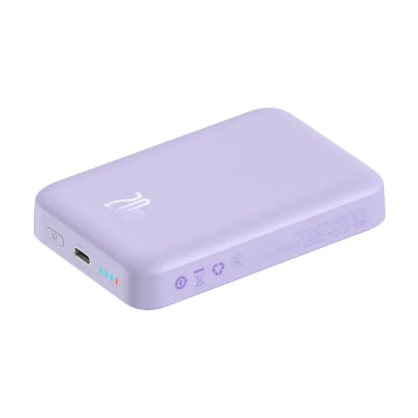 Baseus Magnetic Mini Induction Powerbank 10000mAh 20W - purple + USB-C - USB-C cableeng