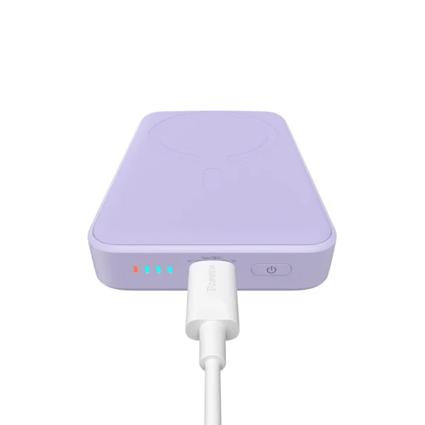 Baseus Magnetic Mini Induction Powerbank 10000mAh 20W - purple + USB-C - USB-C cableeng