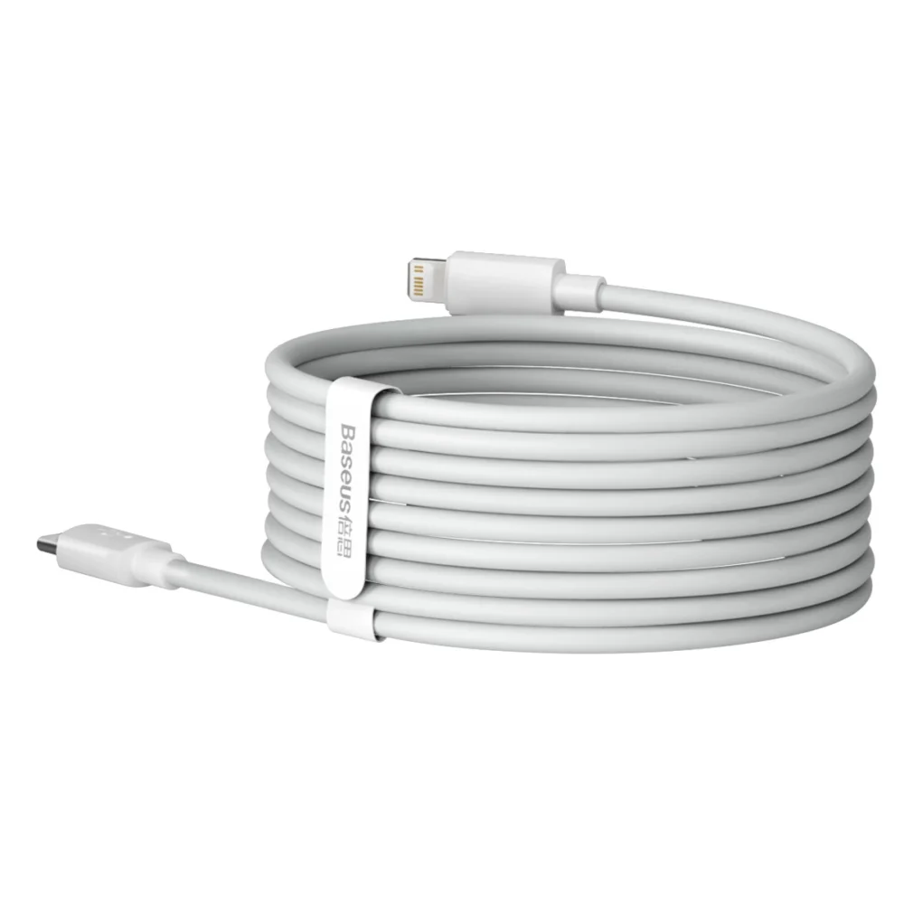 Baseus Simple Wisdom Lightning / USB-C cable 20W 1.5 m 2 pcs - whiteeng
