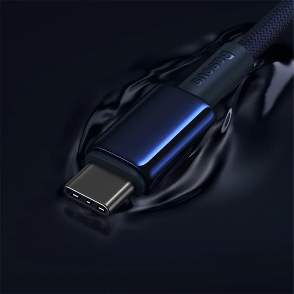 Baseus Tungsten Gold USB-C / USB-C cable 100W 1m - navy blueeng