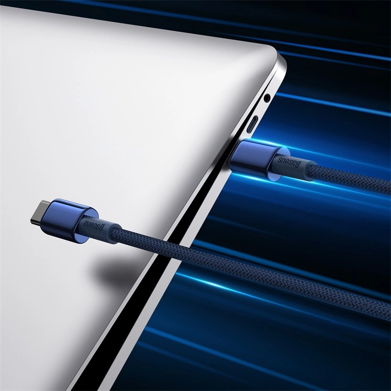 Baseus Tungsten Gold USB-C / USB-C cable 100W 1m - navy blueeng