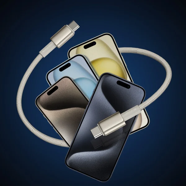 Baseus Tungsten Gold USB-C / USB-C cable 100W 1m - goldeng