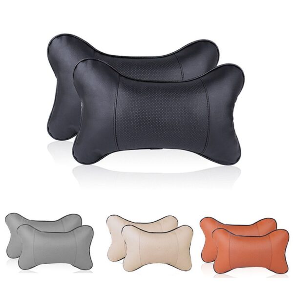 Car headrest pillow black