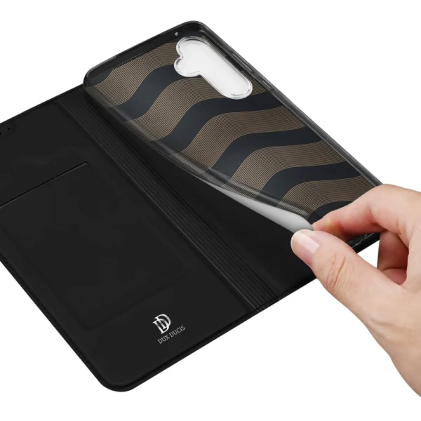Dux Ducis Skin Pro case with flap and card slot for Samsung Galaxy A55 5G - blackeng