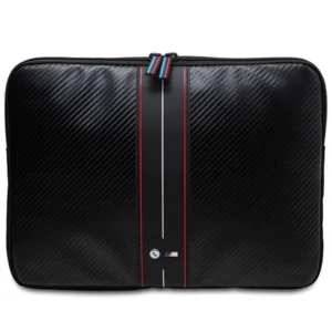 BMW Carbon & Red Stripe sleeve for a 14" laptop - blackeng