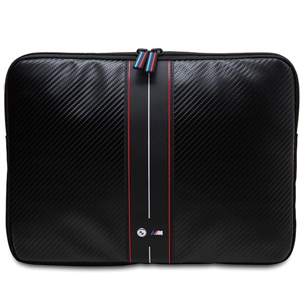 BMW Carbon & Red Stripe sleeve for a 14" laptop - blackeng