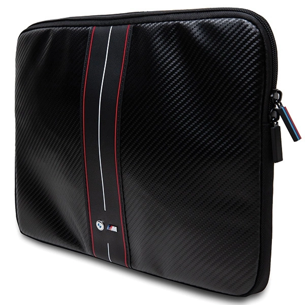 BMW Carbon & Red Stripe sleeve for a 14" laptop - blackeng