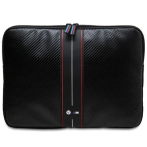 BMW Carbon & Red Stripe sleeve for a 16" laptop - blackeng