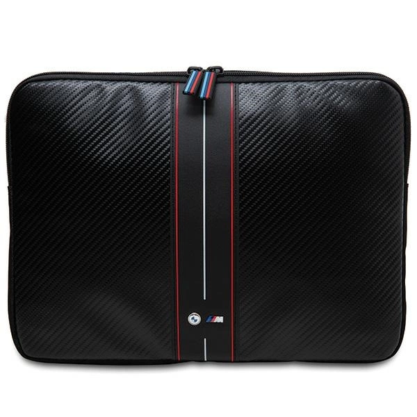 BMW Carbon & Red Stripe sleeve for a 16" laptop - blackeng