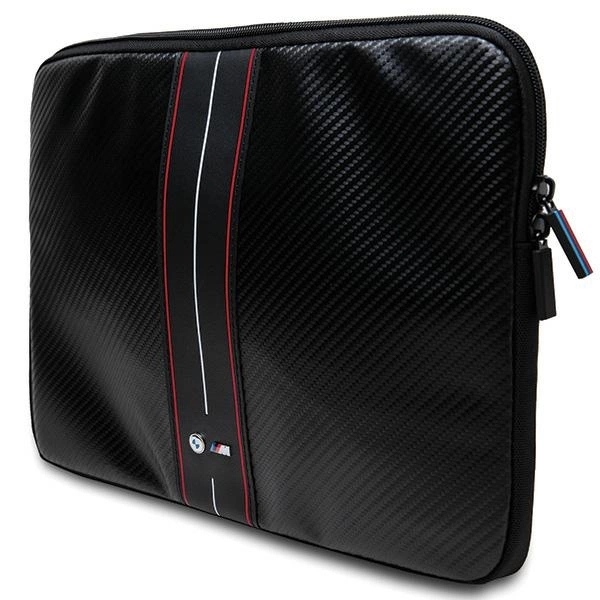 BMW Carbon & Red Stripe sleeve for a 16" laptop - blackeng