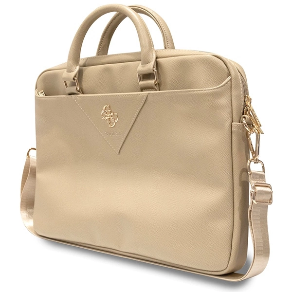 Guess Triangle 4G bag for a 16" laptop - goldeng