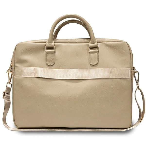 Guess Triangle 4G bag for a 16" laptop - goldeng