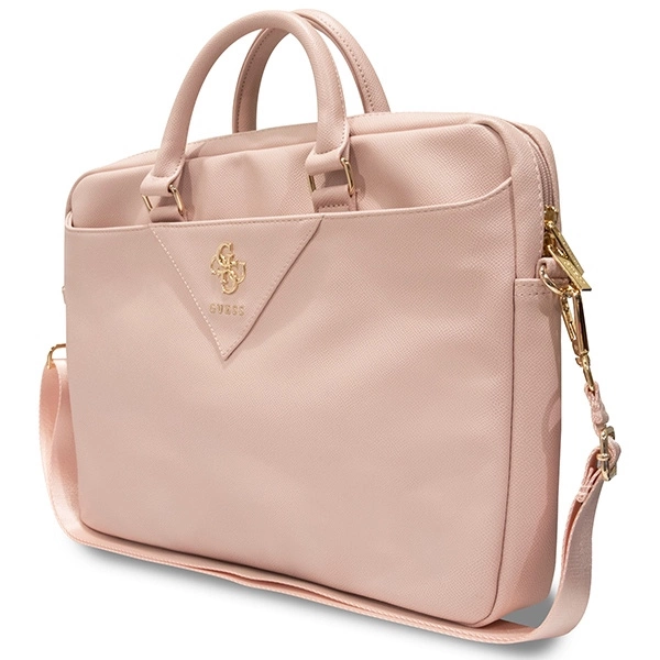 Guess Triangle 4G bag for a 16" laptop - pinkeng